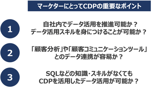 マーケター目線でのCDP選定ポイント