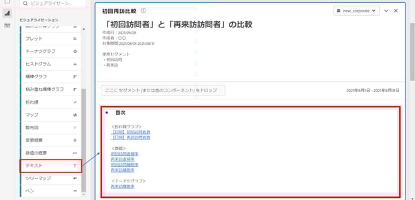 目次や説明を挿入する方法
